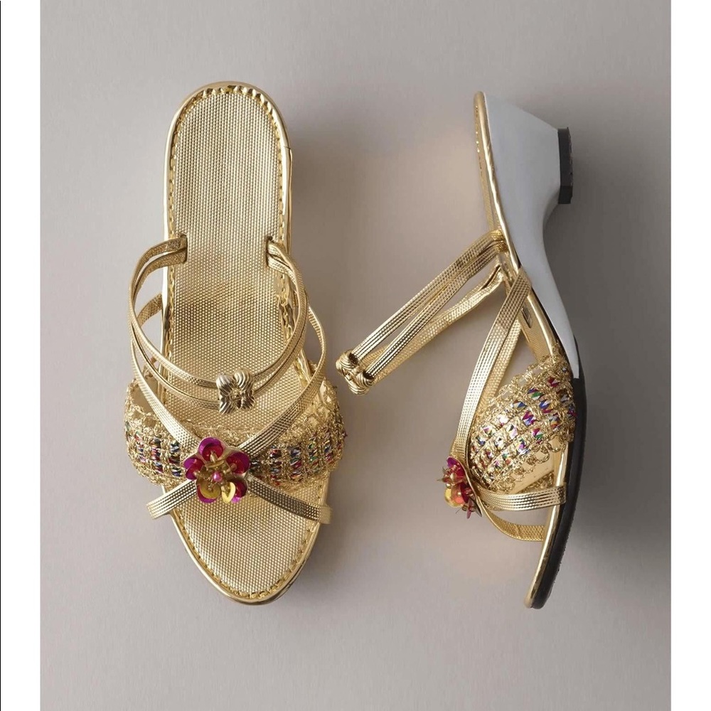 Chasing Fireflies Gold Sequin Shoes Small kids 7